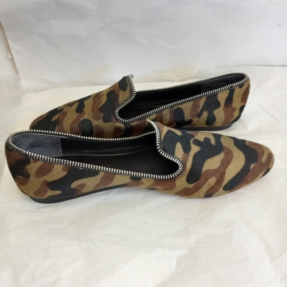 VERONICA BEARD  Camo calf hair womens Loafers size 9.5 - Picture 4 of 12